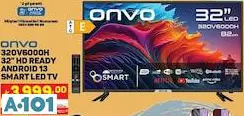 ONVO 32 UYDU ALICILI ANDROİD SMART LED TV AKILLI TELEVİZYON